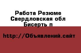 Работа Резюме. Свердловская обл.,Бисерть п.